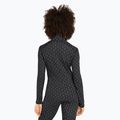 Damen Thermoaktiv-Longsleeve icebreaker Merino 260 Vertex LS HZ On-Piste black/ snow/j 3