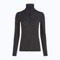 Damen Thermoaktiv-Longsleeve icebreaker Merino 260 Vertex LS HZ On-Piste black/ snow/j 5