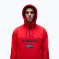 Herren Napapijri Burgee Half Zip Hooded 2.0 rot goji Sweatshirt 4