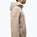 Herren Napapijri B-Badge Half Zip Hooded Sweatshirt beige rockig 4