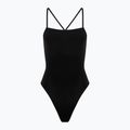 Hurley Solid Square Neck Moderate Women's One Piece Swimsuit Schwarz