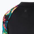 Hurley Damen Schwimmen Langarm Fiji Fantasy Zip Front Rashguard schwarz 4