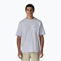 Herren Patagonia Boardshort Logo Tasche T-shirt Responsibili weiß
