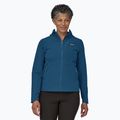 Damen Softshelljacke Patagonia R1 CrossStrata Hoody lagom blau