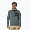 Herren Patagonia R1 Air Zip Neck Fleece-Sweatshirt nouveau grün