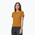 Damen-T-Shirt Patagonia P-6 Logo Responsibili-Tee dried mango