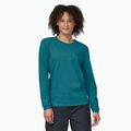 Damen-Trekking-Langarmhemd Patagonia P-6 Logo Responsibili-Tee belay blau