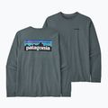 Herren Patagonia P-6 Logo Responsibili trekking Longsleeve nouveau grün 3