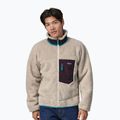Herren Patagonia Classic Retro-X Fleece-Sweatshirt natürlich m/obsidian Pflaume