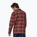 Herren Patagonia Bio-Baumwolle MW Fjord Flanell Hemd Eiskappen/Burl rot 2