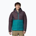 Herren Patagonia Down Sweater Hoody Jacke belay blau