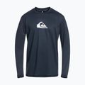 Quiksilver Solid Streak Marineblazer/weißes Longsleeve zum Schwimmen für Männer