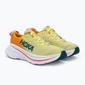 HOKA Bondi X Herren Laufschuhe weiß und gelb 1113512-WEPR 3