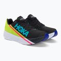 HOKA Rocket X schwarz/abends primrose Laufschuh 4