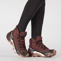 Trekking Wander Schuhe Damen Salomon Cross Hike MID GTX 2 bitter choColate/ mocha mousse 10
