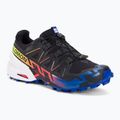 Herren Laufschuhe Salomon Speedcross 6 GTX schwarz/surf the web/safety yellow