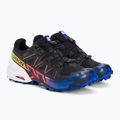 Herren Laufschuhe Salomon Speedcross 6 GTX schwarz/surf the web/safety yellow 7