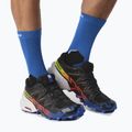 Herren Laufschuhe Salomon Speedcross 6 GTX schwarz/surf the web/safety yellow 4