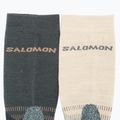 Salomon X Ultra Access Crew 2 Paar Ebenholz/Regentag Trekkingsocken 4