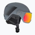 Salomon Pioneer LT Visor S2 Skihelm Ebenholz/Rot 4