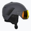 Salomon Pioneer LT Visor S2 Skihelm Ebenholz/Rot 7