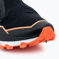 Salomon Herren Laufschuhe Winter Cross Spike schwarz/feurige Koralle/sicherheitsgelb 7