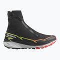 Salomon Herren Laufschuhe Winter Cross Spike schwarz/feurige Koralle/sicherheitsgelb 10