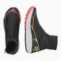 Salomon Herren Laufschuhe Winter Cross Spike schwarz/feurige Koralle/sicherheitsgelb 14