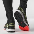 Salomon Herren Laufschuhe Winter Cross Spike schwarz/feurige Koralle/sicherheitsgelb 16