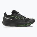 Herren Salomon Pulsar Trail Laufschuhe schwarz/schwarz/grüner Gecko 2