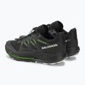 Herren Salomon Pulsar Trail Laufschuhe schwarz/schwarz/grüner Gecko 3