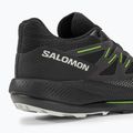 Herren Salomon Pulsar Trail Laufschuhe schwarz/schwarz/grüner Gecko 9