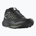 Herren Salomon Pulsar Trail Laufschuhe schwarz/schwarz/grüner Gecko 11