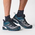 Salomon X Ultra Quarter carbon/stargazer/pearl blue Socken 3