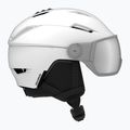 Salomon Pioneer Visor S2 Skihelm weiß/silber