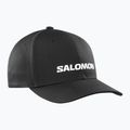 Salomon Logo Baseballkappe tiefschwarz