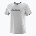 Herren Salomon Logo Performance T-Shirt heidegrau 3