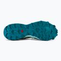 Salomon Speedcross 6 Herren Laufschuhe carbon/tahitian tide/weiß 5