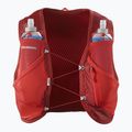 Salomon Active Skin 8 Set rote Dahlie/Hochrisiko-Laufweste