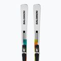 Abfahrtski Salomon Addikt Pro 76 + Schnürung MI12 GW white/black/capri breeze 4