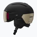 Skihelm Salomon Driver Prime Sigma Plus black/light bronze met/blackgold/ice blue 3