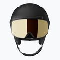 Skihelm Salomon Driver Prime Sigma Plus black/light bronze met/blackgold/ice blue 4