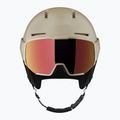 Salomon Osmo Pro Sigma Photo Skihelm hellbronze met/schwarz/pappy rot 4