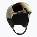 Salomon Osmo Pro Sigma Photo Skihelm hellbronze met/schwarz/pappy rot 5