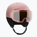 Skihelm Salomon Osmo heavenly pink/black/flash tonic orange