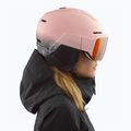 Skihelm Salomon Osmo heavenly pink/black/flash tonic orange 7