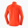 Herren Salomon Essential Lightwarm FZ Trekking Sweatshirt Kirsche Tomate 6