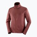 Herren Salomon Essential Midwarm Fz Rum Rosine Trekking Sweatshirt 6