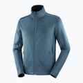 Herren Salomon Essential Midwarm Fz Mitternacht navy Trekking Sweatshirt 6