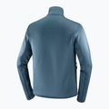 Herren Salomon Essential Midwarm Fz Mitternacht navy Trekking Sweatshirt 7